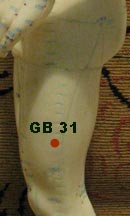 GB-31 on left upper leg